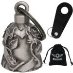 Motorcycle Ride Bell - 3D - Heart With Rose - Spirit Bell - Gremlin - DBL16-L-DL