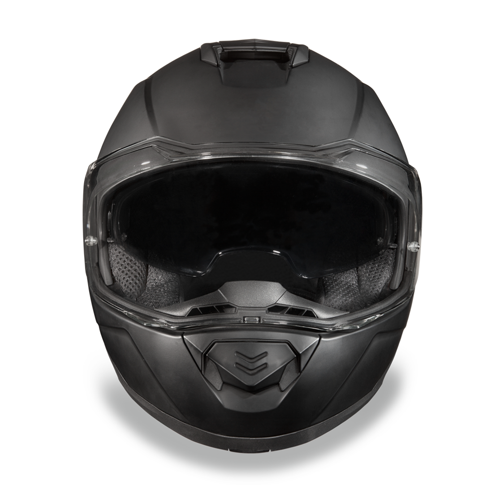 DOT Motorcycle Helmet - Modular - Dull Black - Full Face - MG1-B-DH