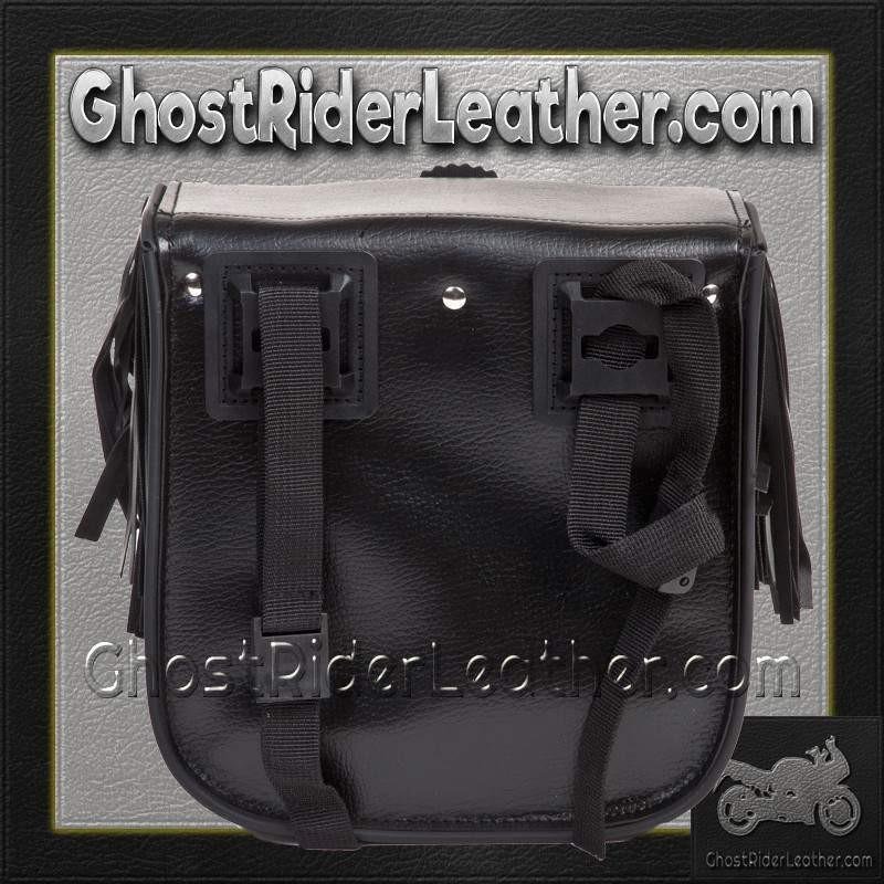 Motorcycle Sissy Bar Bag with Fringe For Motorcycle Storage - SKU SB5004-DL