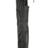 Leather Chaps - Women's - Black - Hip Set - Stretchy Thighs - DS-485-DS