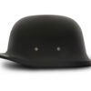 Novelty Motorcycle Helmet - Dull Flat Black - German - 1004B-DH