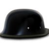 Novelty Motorcycle Helmet - High Gloss Black - German - 1004A-DH