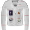 Leather Motorcycle Jacket - Men's - Biker - Up To 8XL - Racer - DS701-DS