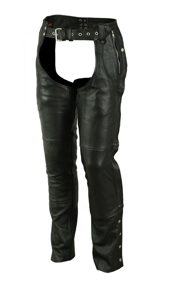 Leather Chaps - Deep Pocket- Unisex - Big - Naked - Up To 8XL - DS478-DS