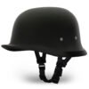 Novelty Motorcycle Helmet - Dull Flat Black - German - 1004B-DH Size Chart