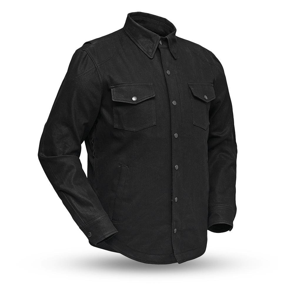 Men's Motorcycle Denim Shirt With Kevlar - Equalizer - FIM423DM-FM