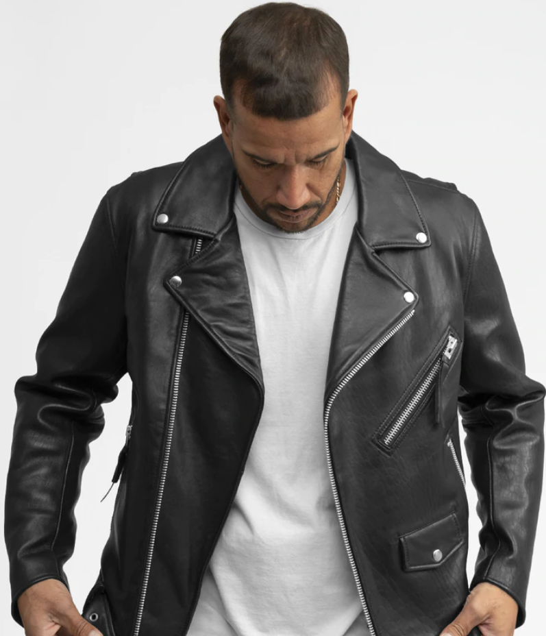 Leather Biker Jacket - Men's Fashion - Lambskin - Jay - WBM2080NZ-FM