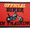 Vest Patches - Two Official Biker In Training - PAT-D610-x2-DL