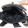 Leather Thigh Bag - Gun Pocket - Black - Touch of Brown - Motorcycle - AC1029-11-BRN3T-DL