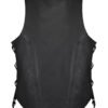 Leather Vest - Women's - Concealed Gun Pockets - Zipper - LV8545-88-DL