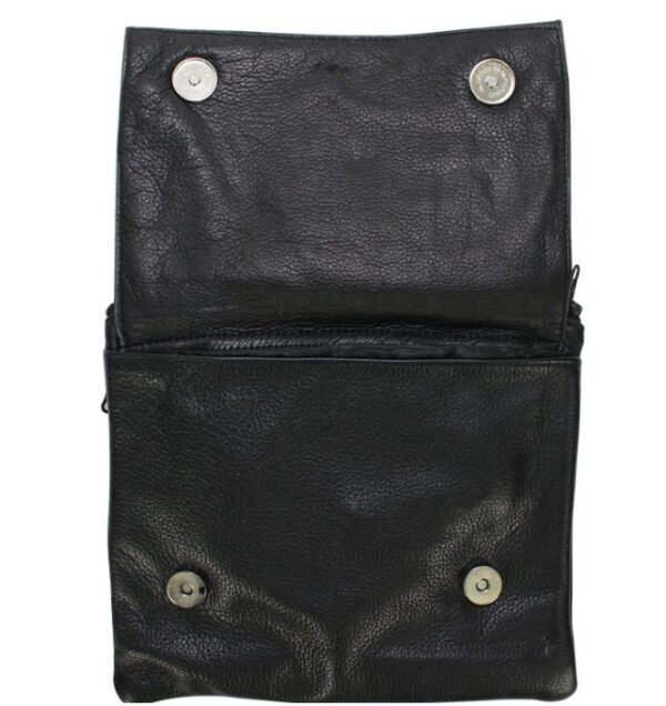 Leather Belt Bag - Teal Blue - Gun Pocket - Tribal Heart Design - Handbag - BAG36-EBL1-TEAL-DL