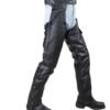 Plain Motorcycle Leather Chaps for Men or Women - SKU C4325-04-DL