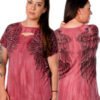 Women's Sliced Short Sleeve Shirt - Wing Graphics and Stones - 7726BRG-MW-DS