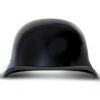 Novelty Motorcycle Helmet - High Gloss Black - Big German - 1005A-DH