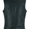 Leather Vest - Women's - Longer Body - Side Laces - Gun Pockets - DS206-DS