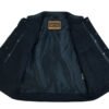 Leather Motorcycle Vest - Men's - Gun Pockets - Up To 12XL - RC189A-DS