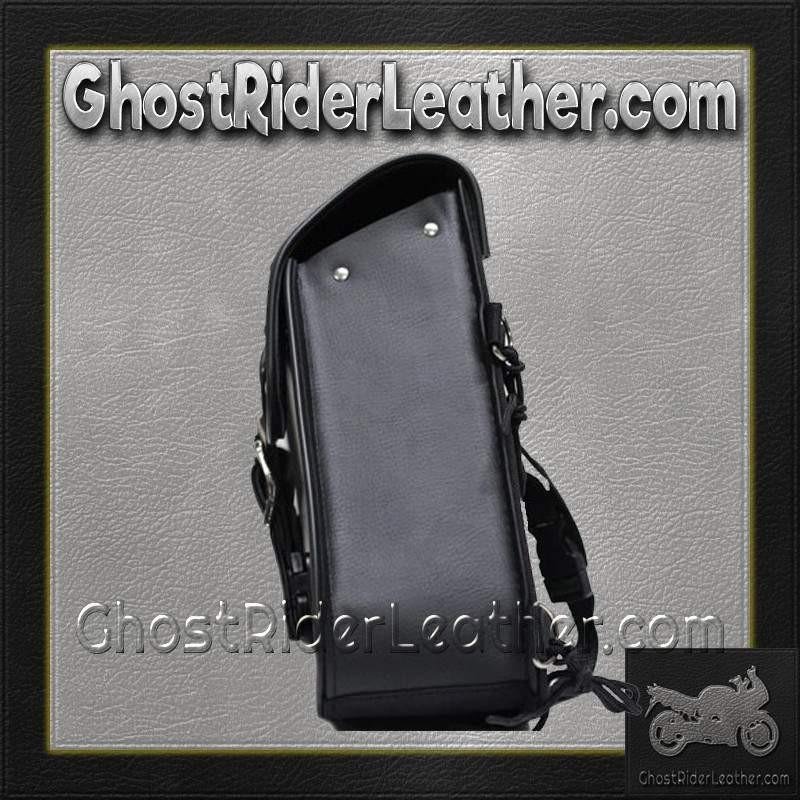 Swing Arm Bag - PVC - Right - Studs - Motorcycle Storage - SD4093-STUD-SOLO-DL