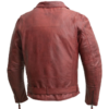 Men's Oxblood Leather Motorcycle Jacket - Armor Pockets - Fillmore - FIM208CDLZ-OX-FM