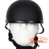 Novelty Motorcycle Helmet - Flat Black - Eagle Style - Shorty - H501-11-DL