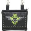Leather Belt Bag - Lime Green - Gun Pocket - Tribal Heart Design - Handbag - BAG36-EBL1-LIME-DL