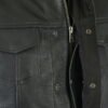 Leather Motorcycle Vest - Men's - Gun Pockets - Up To 12XL - Big and Tall - DS187-DS