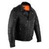 Leather Biker Jacket - Men's - Modern - Longer - Beltless - DS794-DS