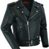 Leather Motorcycle Jacket - Men's - Armored - Up To 12XL - DS761-DS