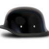 Novelty Motorcycle Helmet - High Gloss Black - Big German - 1005A-DH