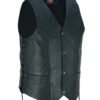 Leather Motorcycle Vest - Men's - Gun Pockets - Up To 8XL - DS122-DS