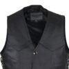 Leather Motorcycle Vest - Kid's - Children's - Side Laces - KD392-DL