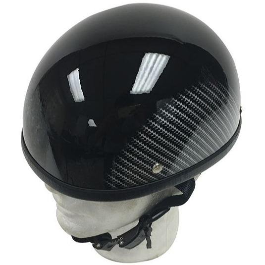 Novelty Motorcycle Helmet - Tire Tread - Shorty - H401-CF-1-DL