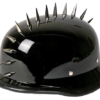 Novelty Motorcycle Helmet - Spiked - Gloss Black - German - H402-02-DL Novelty Motorcycle Helmet - Spiked - Gloss Black - German - H402-02-DL