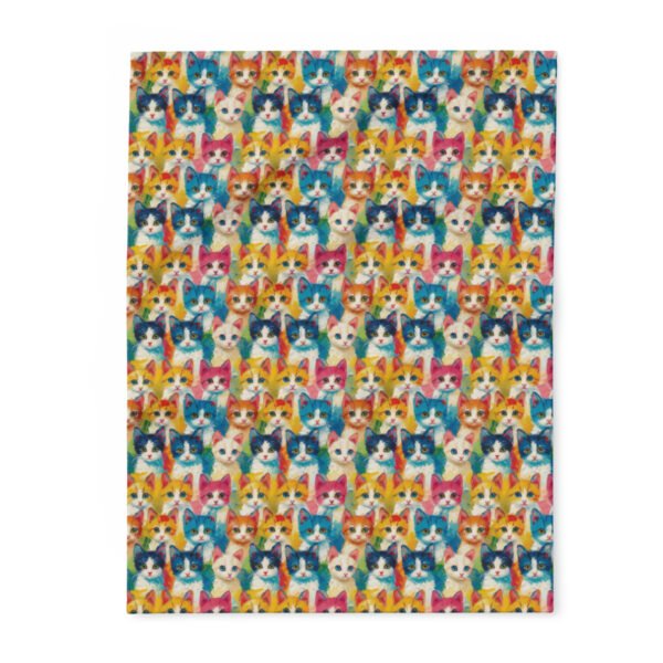 Oil Painting Kittens - Small Print - 3 Different Sizes - Multi Colors - Arctic Fleece Blanket