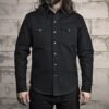 Canvas Motorcycle Shirt - Men's - Forsyth - Black - FIM416CNVS-FM