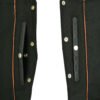 Leather Motorcycle Vest - Men's - Gun Pockets - Buffalo Nickel Snaps - Up To 8XL - DS125-DS