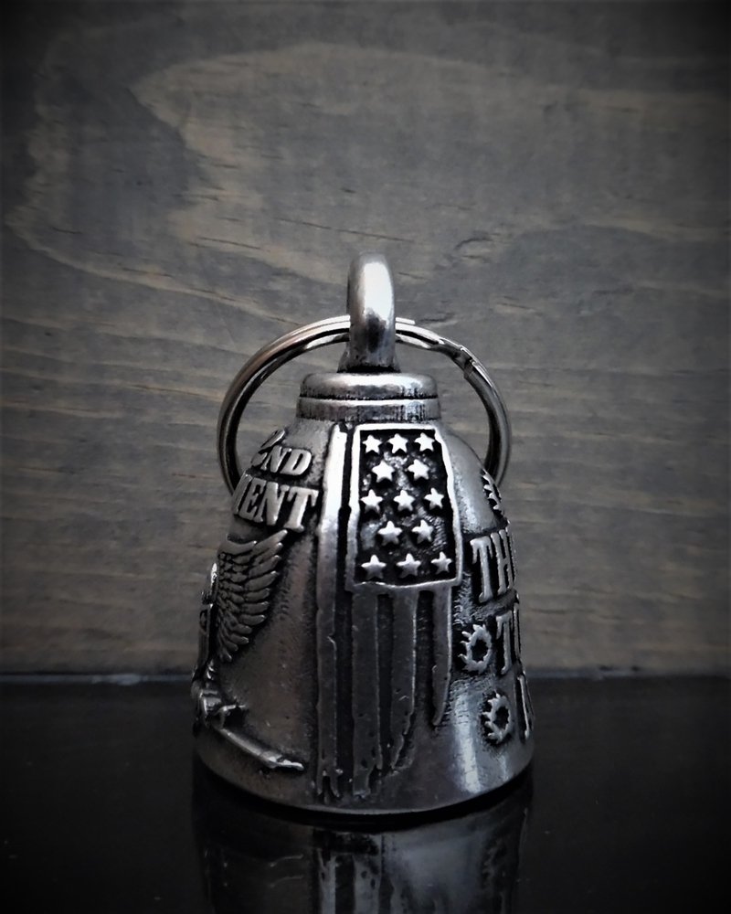 2nd Amendment - Pewter - Motorcycle Spirit Bell - Made In USA - SKU BB94-DS