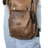 Leather Thigh Bag - Gun Pocket - Brown - Motorcycle - AC1025-BRN-DL