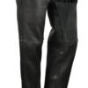 Bully Mens Premium Platinum Leather Motorcycle Chaps - SKU GRL-FIM841CPM-FM