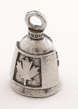 Maple Leaf - Pewter - Motorcycle Guardian Bell® - Made In USA - SKU GB-MAPLE-LEAF-DS