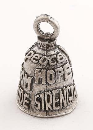 Charity - Pewter - Motorcycle Guardian Bell - Made In USA - SKU GB-CHARITY-P-DS