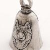 Husky Dog - Pewter - Motorcycle Guardian Bell® - Made In USA - SKU GB-HUSKY-DOG-DS