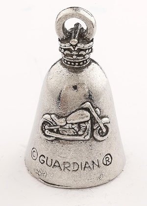 Keep Calm And Ride On - Pewter - Motorcycle Guardian Bell® - Made In USA - SKU GB-KEEP-CALM-DS