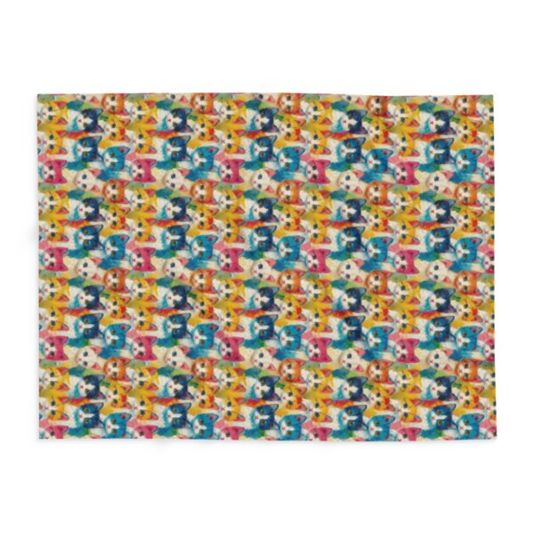 Oil Painting Kittens - Small Print - 3 Different Sizes - Multi Colors - Arctic Fleece Blanket
