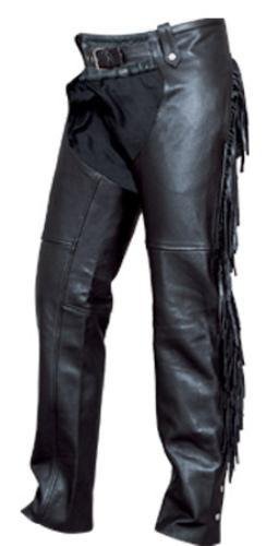 Leather Chaps - Women's - Booty Fringe - Motorcycle - AL2407-AL