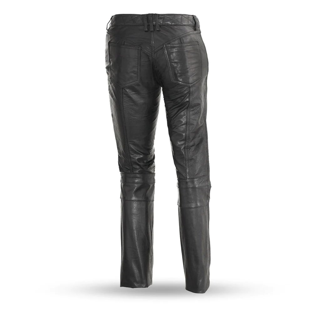 Vixen Leather Pants - Women's Motorcycle Pants - FIL711CJ-FM