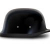 Novelty Motorcycle Helmet - High Gloss Black - German - 1004A-DH