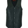 Leather Motorcycle Vest - Men's - Up To Size 6XL - Big and Tall - DS162-TALL-DS
