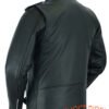 Leather Motorcycle Jacket - Men's - Police Style - Big and Tall - DS712TALL-DS