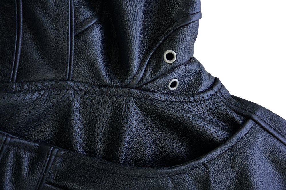 Leather Motorcycle Jacket - Men's - Biker - Up To 8XL - Racer - DS701-DS