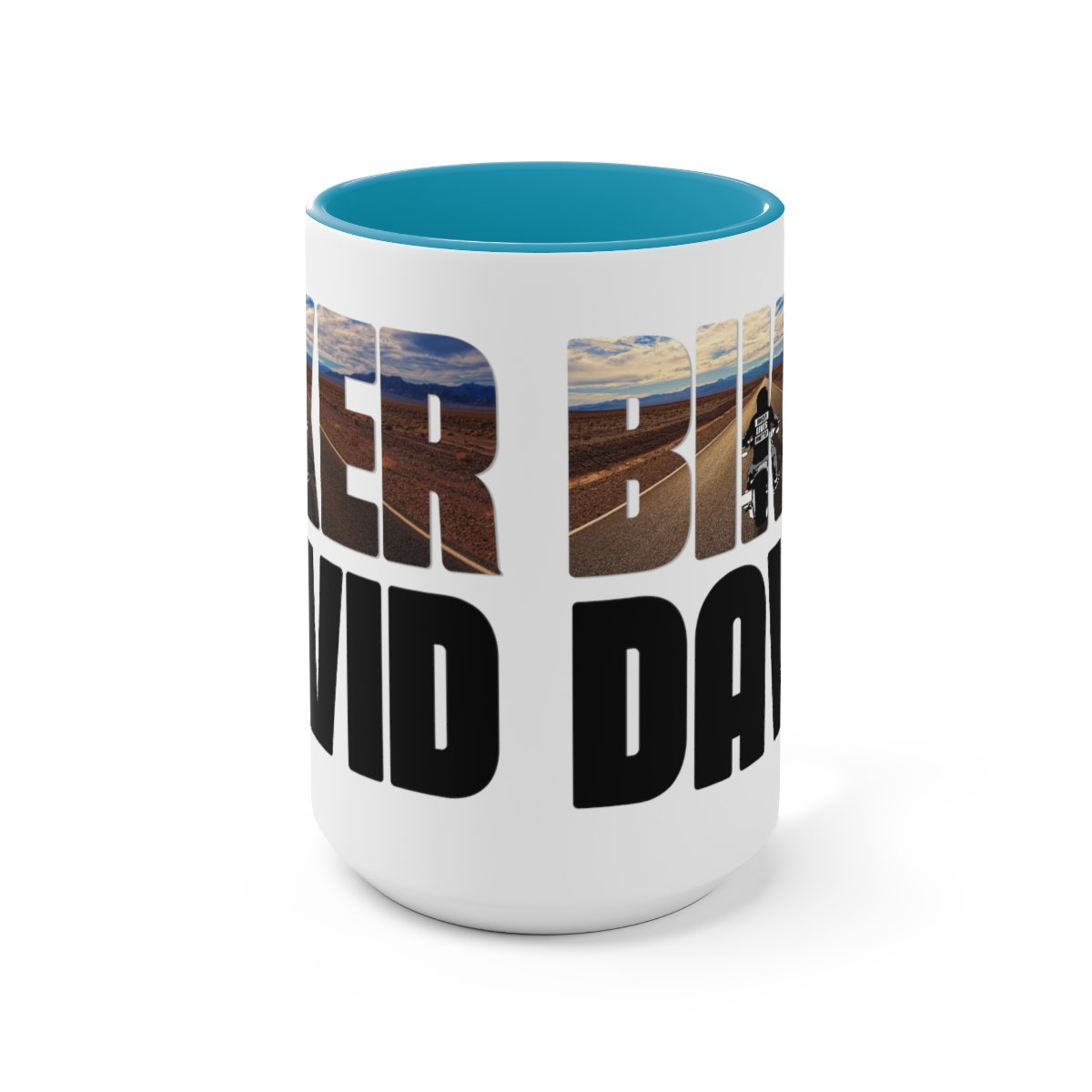 Personalized Name - Two-Tone Coffee Mugs - 15oz - Choice Of Colors